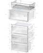 Bosch KGN392LAGG, Free-standing fridge-freezer with freezer at bottom
