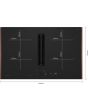 Neff V68YYX4B0, Induction hob with integrated ventilation system