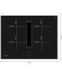 Neff V57THQ4L0, Induction hob with integrated ventilation system