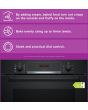 Bosch HQA534BB3B, Built-in oven with added steam function