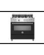 Bertazzoni MAS95C1ENEC Master 90cm Range Cooker Single Oven Dual Fuel Matt Black