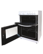 Statesman 60cm Double Oven Electric Ceramic Cooker - White