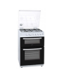 Statesman Nova 60cm Double Oven Gas Lidded Cooker - White