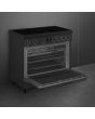 Smeg C9IMN2 90cm Single Cavity Range Cooker with Induction Hob, Black