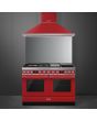 Smeg CPF120IGMPR 120cm Portofino Dual Fuel Range Cooker, Red