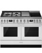 Smeg CPF120IGMPWH 120cm Portofino Dual Fuel Range Cooker, White