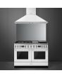 Smeg CPF120IGMPWH 120cm Portofino Dual Fuel Range Cooker, White