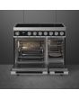 Smeg CPF92IMBL 90cm Portofino Electric Range Cooker, Black