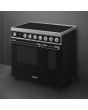 Smeg CPF92IMBL 90cm Portofino Electric Range Cooker, Black