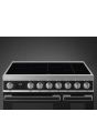 Smeg CPF92IMBL 90cm Portofino Electric Range Cooker, Black