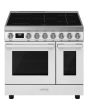 Smeg CPF92IMWH 90cm Portofino Electric Range Cooker, White