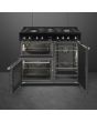 Smeg CX103GMBL Concert 100cm Dual Fuel Range Cooker - Black