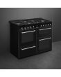 Smeg CX113GMBL 110cm Dual Fuel Range Cooker - Black