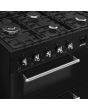 Smeg CX113GMBL 110cm Dual Fuel Range Cooker - Black
