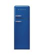 Smeg FAB30RBE5 60cm 50s Style Right Hand Hinge Freezer over Fridge, Blue