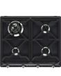 Smeg SR964NGH 60cm Victoria Gas Hob, Black