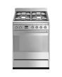 Smeg SUK61MX9 60cm Concert Dual Fuel Cooker, Stainless Steel