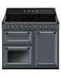 Smeg TR103IGR2 100cm Victoria Electric Range Cooker, Slate Grey