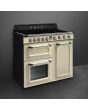 Smeg TR103IP2 100cm Victoria Electric Range Cooker, Cream