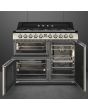 Smeg TR103P 100cm Victoria Dual Fuel Range Cooker, Cream