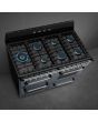 Smeg TR4110GR 110cm Victoria Dual Fuel Range Cooker, Slate Grey