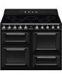 Smeg TR4110IBL2 110cm Victoria Electric Range Cooker, Black