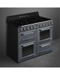 Smeg TR4110IGR2 110cm Victoria Electric Range Cooker, Slate Grey