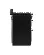 Smeg TR93BL 90cm Victoria Dual Fuel Range Cooker, Black