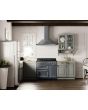Smeg TR93GR 90cm Victoria Dual Fuel Range Cooker, Slate Grey
