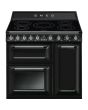 Smeg TR93IBL2 90cm Victoria Electric Range Cooker, Black