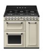 Smeg TR93P 90cm Victoria Dual Fuel Range Cooker, Cream