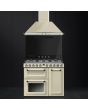 Smeg TR93P 90cm Victoria Dual Fuel Range Cooker, Cream