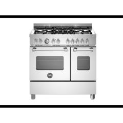 Bertazzoni MAS95C2EXC Master 90cm Range Cooker Twin Oven Dual Fuel Stainless Steel