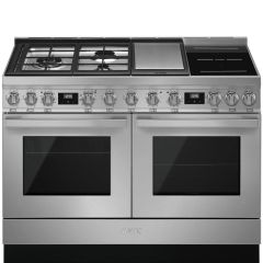 Smeg CPF120IGMPX 120cm Portofino Dual Fuel Range Cooker, Stainless Steel