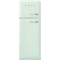 Smeg FAB30LPG5UK 60cm 50s Style Left Hand Hinge Freezer over Fridge, Pastel