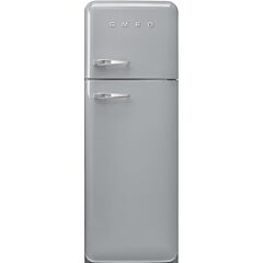 Smeg FAB30RSV6UK Retro Fridge Freezer Right Hand Hinge - Silver