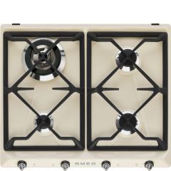 Smeg SR964PGH 60cm Victoria Gas Hob, Cream
