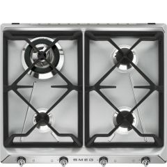 Smeg SR964XGH 60cm Victoria Gas Hob, Stainless Steel