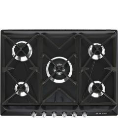 Smeg SR975NGH 69cm Victoria Gas Hob, Black