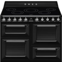 Smeg TR4110IBL2 110cm Victoria Electric Range Cooker, Black