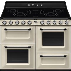 Smeg TR4110IP2 110cm Victoria Electric Range Cooker, Cream