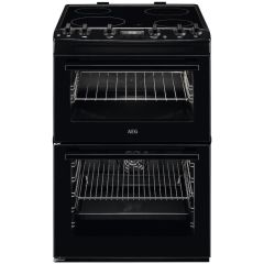 AEG CCX6540ACB Ceramic Electric Cooker with Double Oven