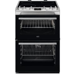 AEG CCX6540ACM Ceramic Electric Cooker with Double Oven
