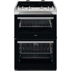 AEG CCX6501ACM Ceramic Electric Cooker with Double Oven
