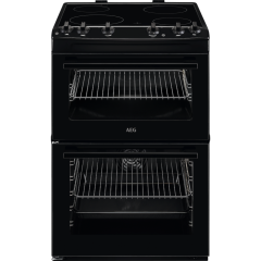 AEG CCX6501ACB Ceramic Electric Cooker with Double Oven