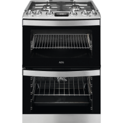 AEG CKB6541ACM Dual Fuel Cooker with Double Oven - Stainless Steel