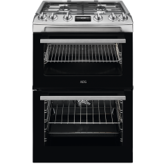AEG CKX6540ACM 60cm Dual Fuel Double Cooker