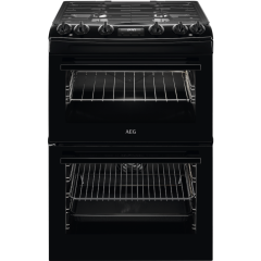 AEG CKX6540ACB Dual Fuel Cooker with Double Oven - Black