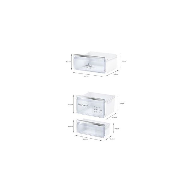 Neff KI5872FE0G, Built-in fridge-freezer with freezer at bottom