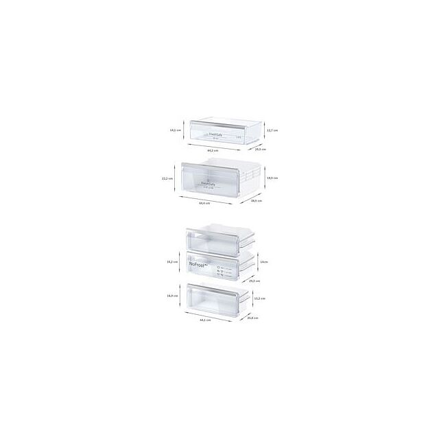 Neff KI7862SE0G, Built-in fridge-freezer with freezer at bottom